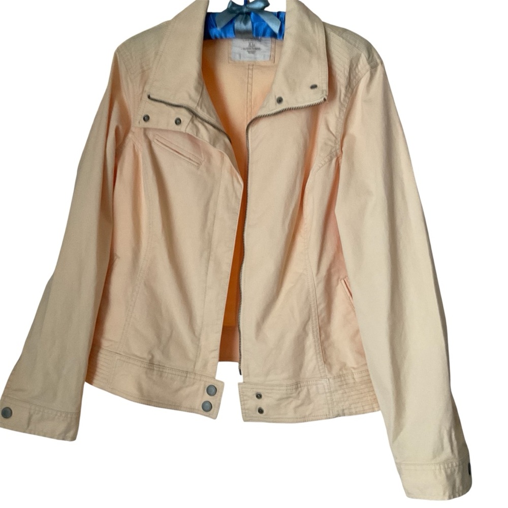 Sonoma Women's Yellow Jean Jacket Sz XL cotton